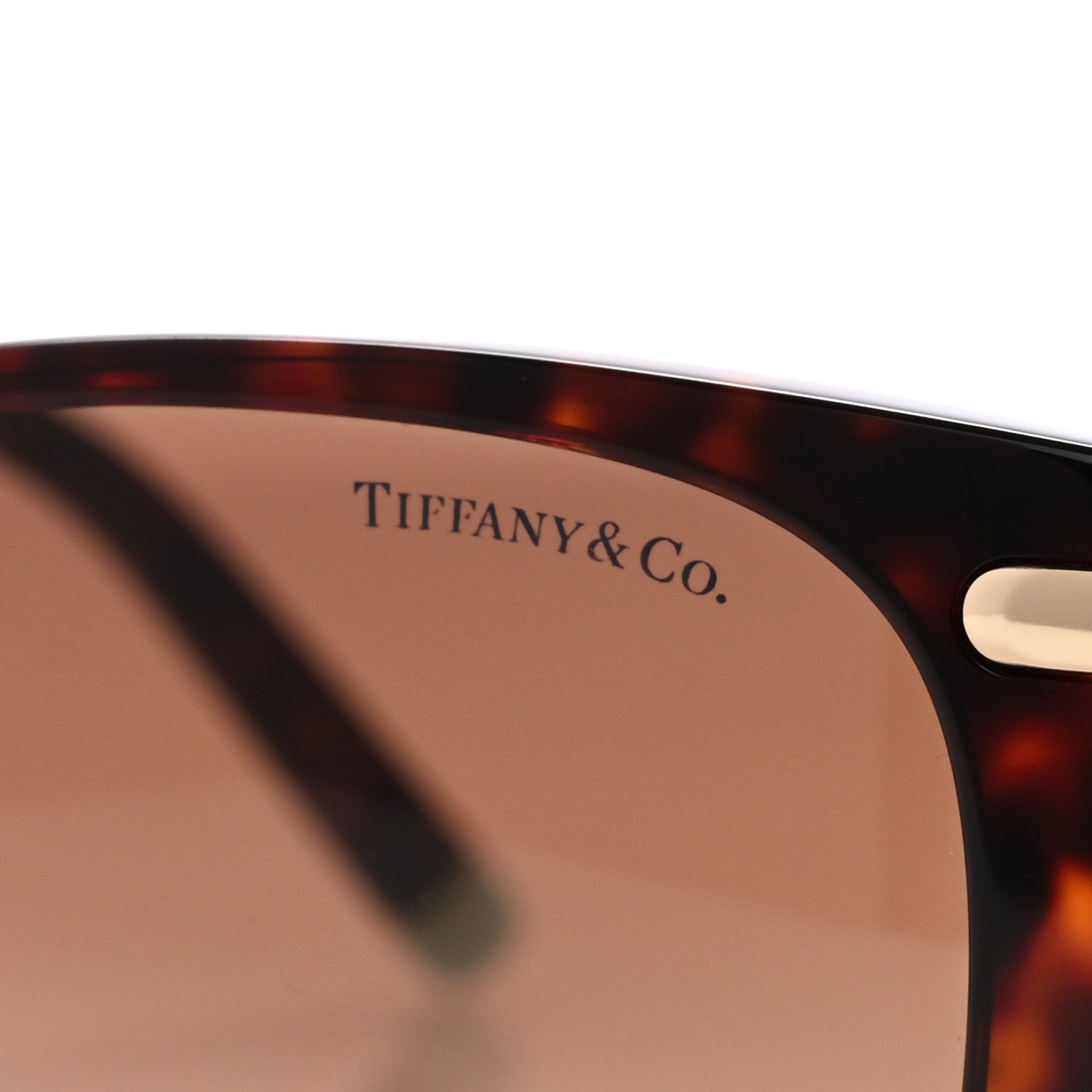 Tiffany Acetate Metal Mother of Pearl T Wire Sunglasses TF4178-F Havana Brown 7 of 8