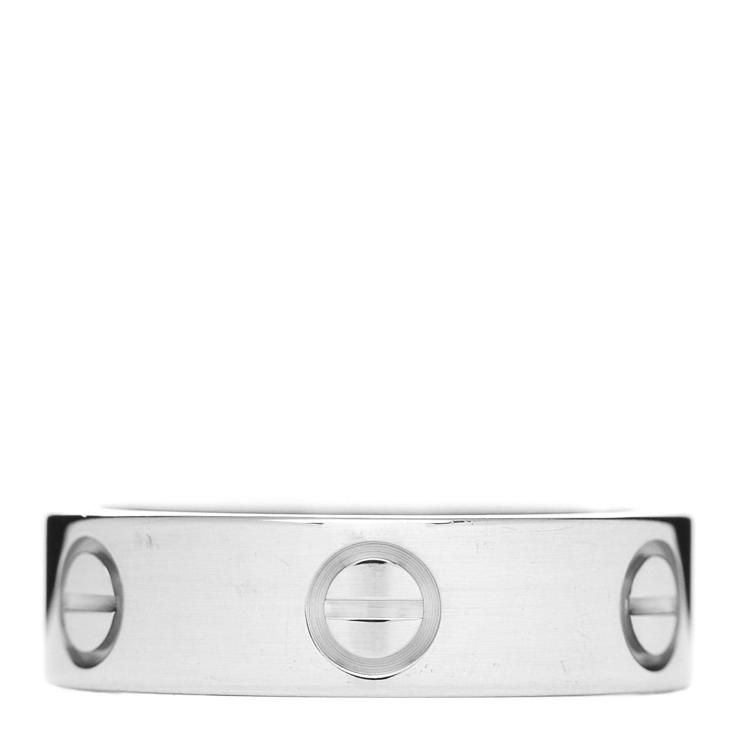 Cartier 18K White Gold 5.5mm LOVE Ring 53 6.25 3 of 4