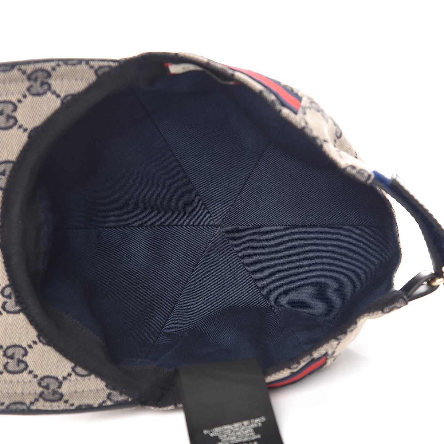 Monogram Web Baseball Hat XL Beige Blue