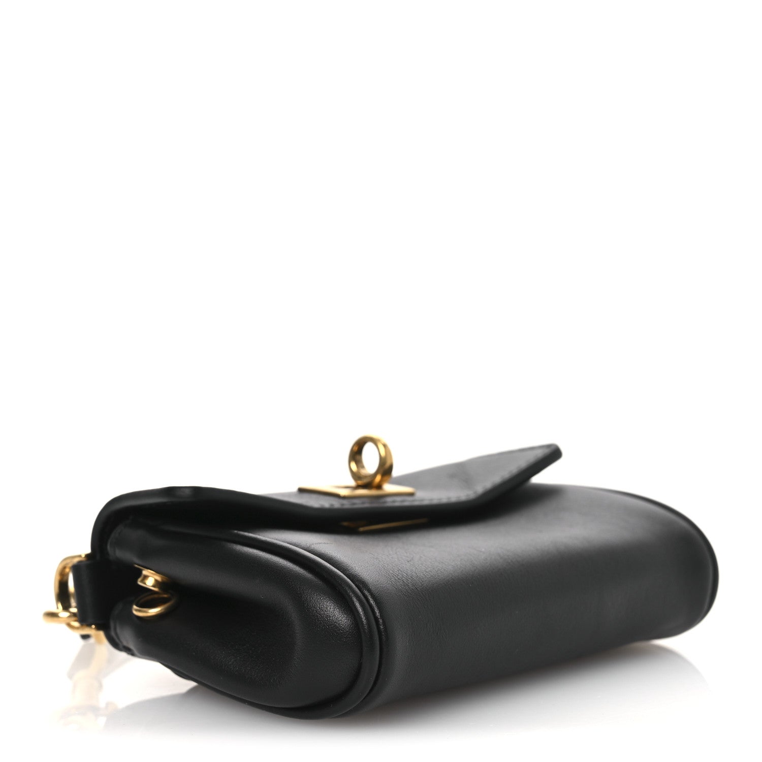 Balenciaga Smooth Calfskin Rodeo Micro Bag Charm Black 4 of 11