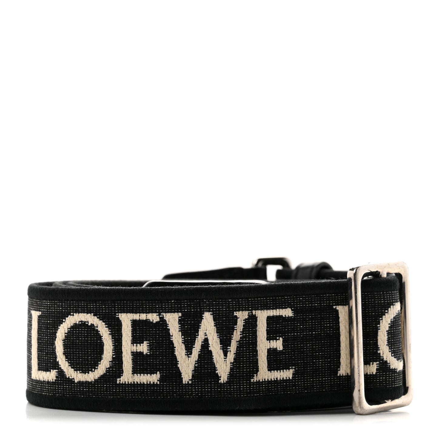 Calfskin Jacquard Anagram Strap Navy