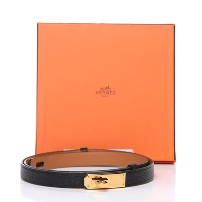 Hermes Epsom Kelly Belt Black 5 of 5