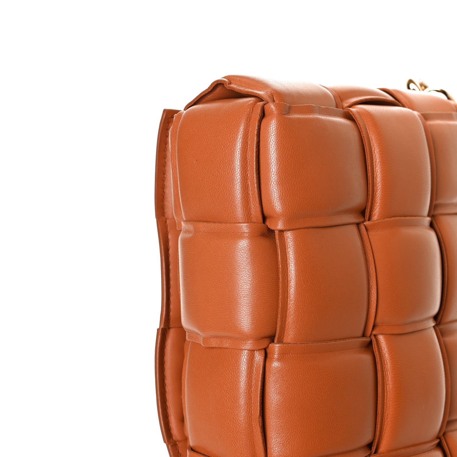Bottega Veneta Lambskin Maxi Intreccio Padded Chain Cassette Crossbody Bag Clay 12 of 15
