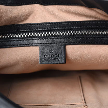 Gucci Calfskin Web Stripe Medium Dionysus Hobo Black 6 of 15