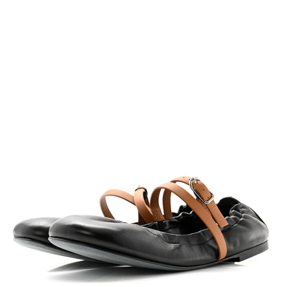 Hermes Nappa Jolly Ballet Flats 36 Black Naturel 3 of 8