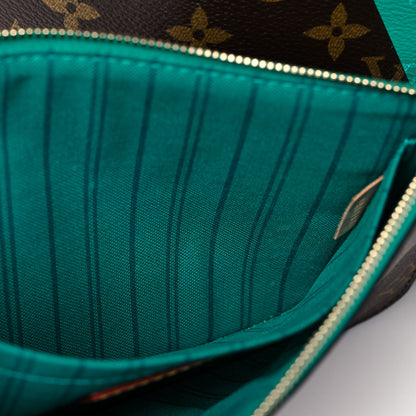 Louis Vuitton Monogram V Neverfull MM Turquoise 22 of 22