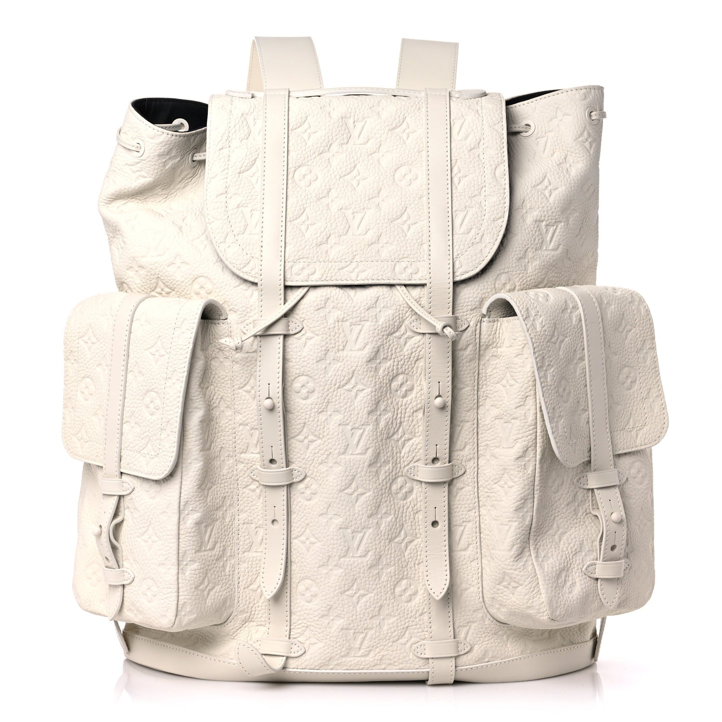 Taurillon Monogram Christopher GM Backpack White