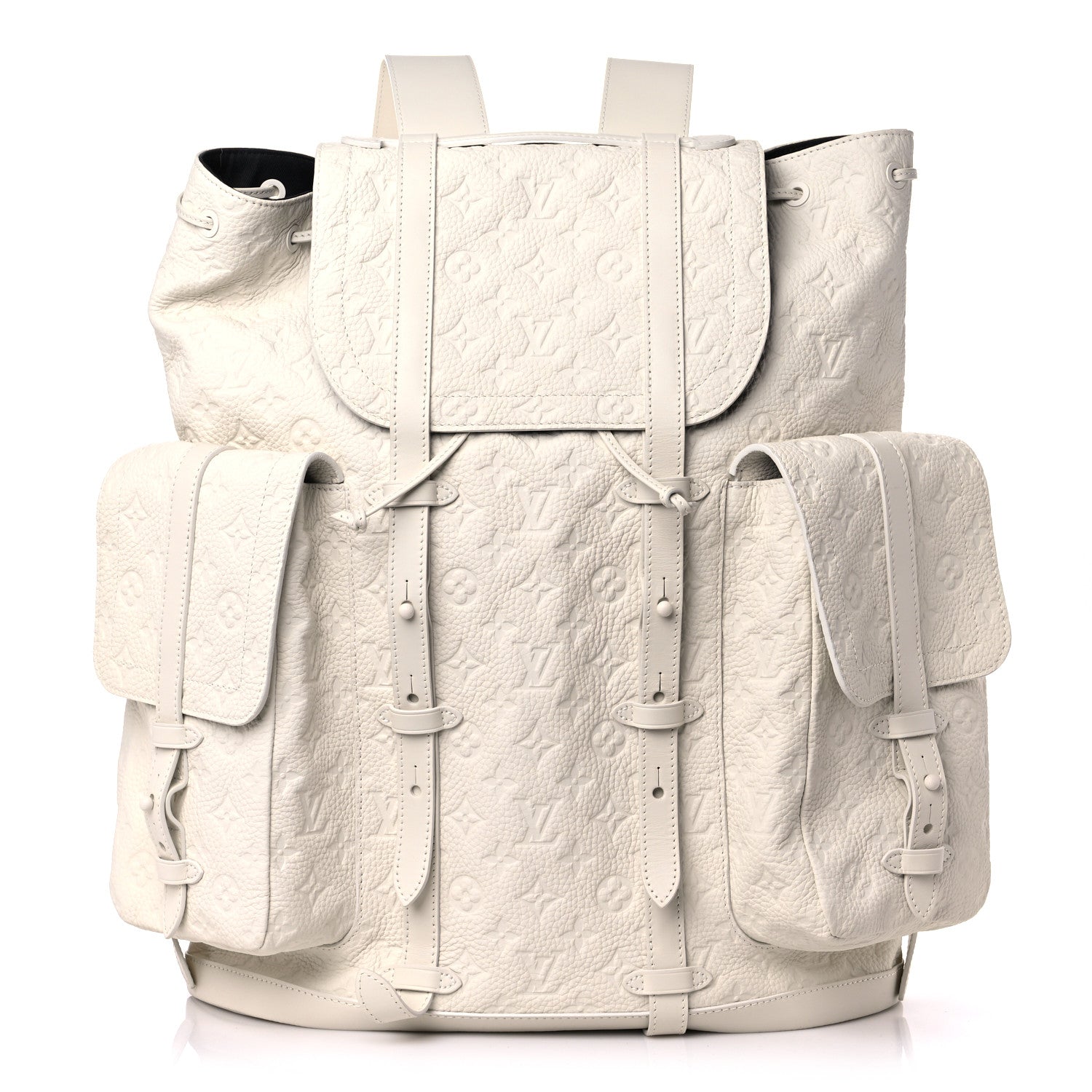 Louis Vuitton Taurillon Monogram Christopher GM Backpack White 1 of 8