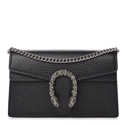 Gucci Calfskin Super Mini Dionysus Shoulder Bag Black 1 of 11