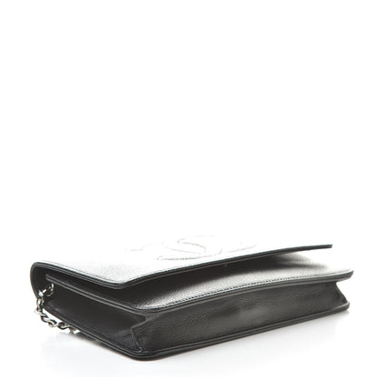 Chanel Caviar Timeless CC Wallet On Chain WOC Black 4 of 12
