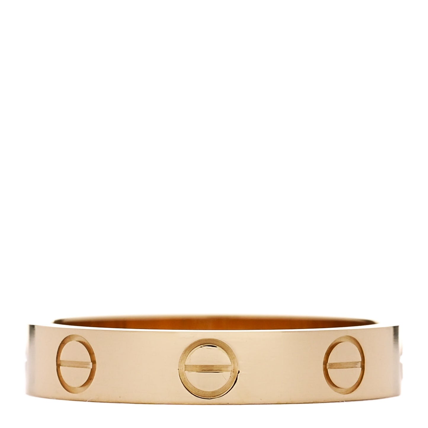 18K Yellow Gold 3.5mm LOVE Wedding Band Ring 52 6