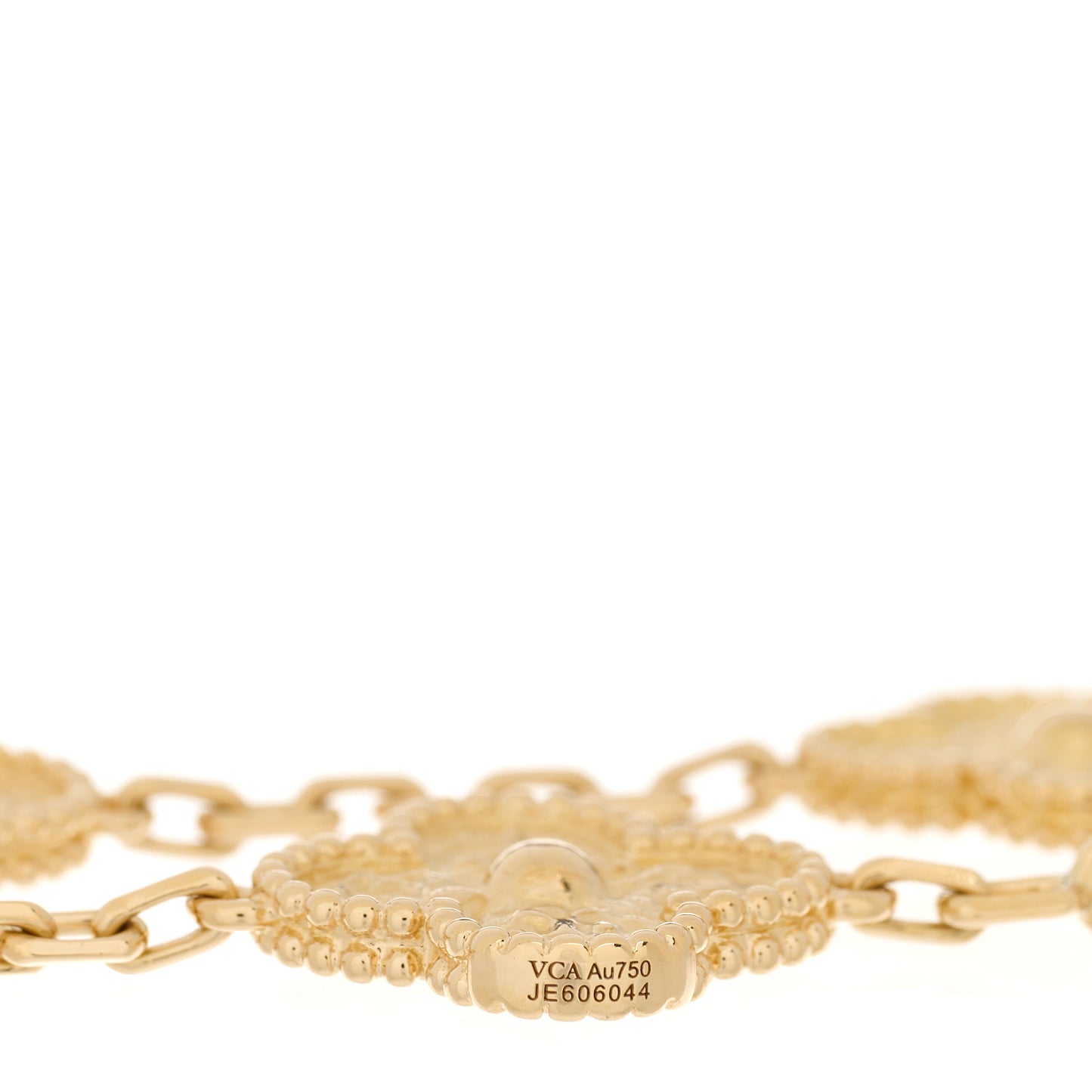 18K Yellow Gold 5 Motifs Vintage Alhambra Bracelet