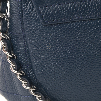 Chanel Caviar Half Moon Wallet On Chain WOC Navy 6 of 6