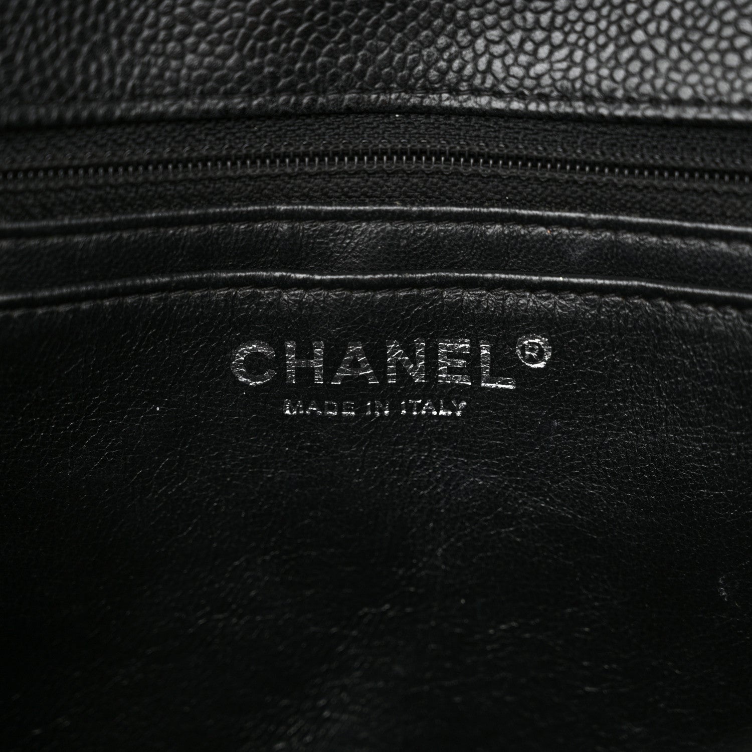 Chanel Caviar Quilted Jumbo Single Flap Black 6 of 11