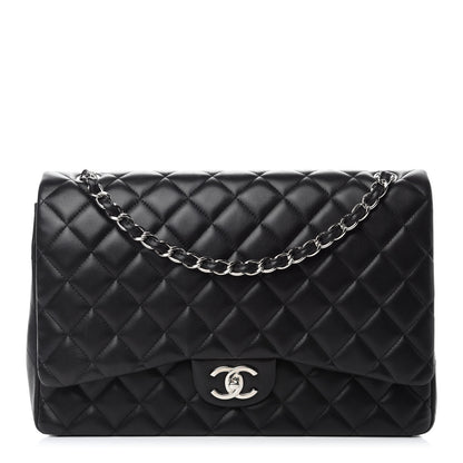 Chanel Lambskin Quilted Maxi Double Flap Black 1 of 13