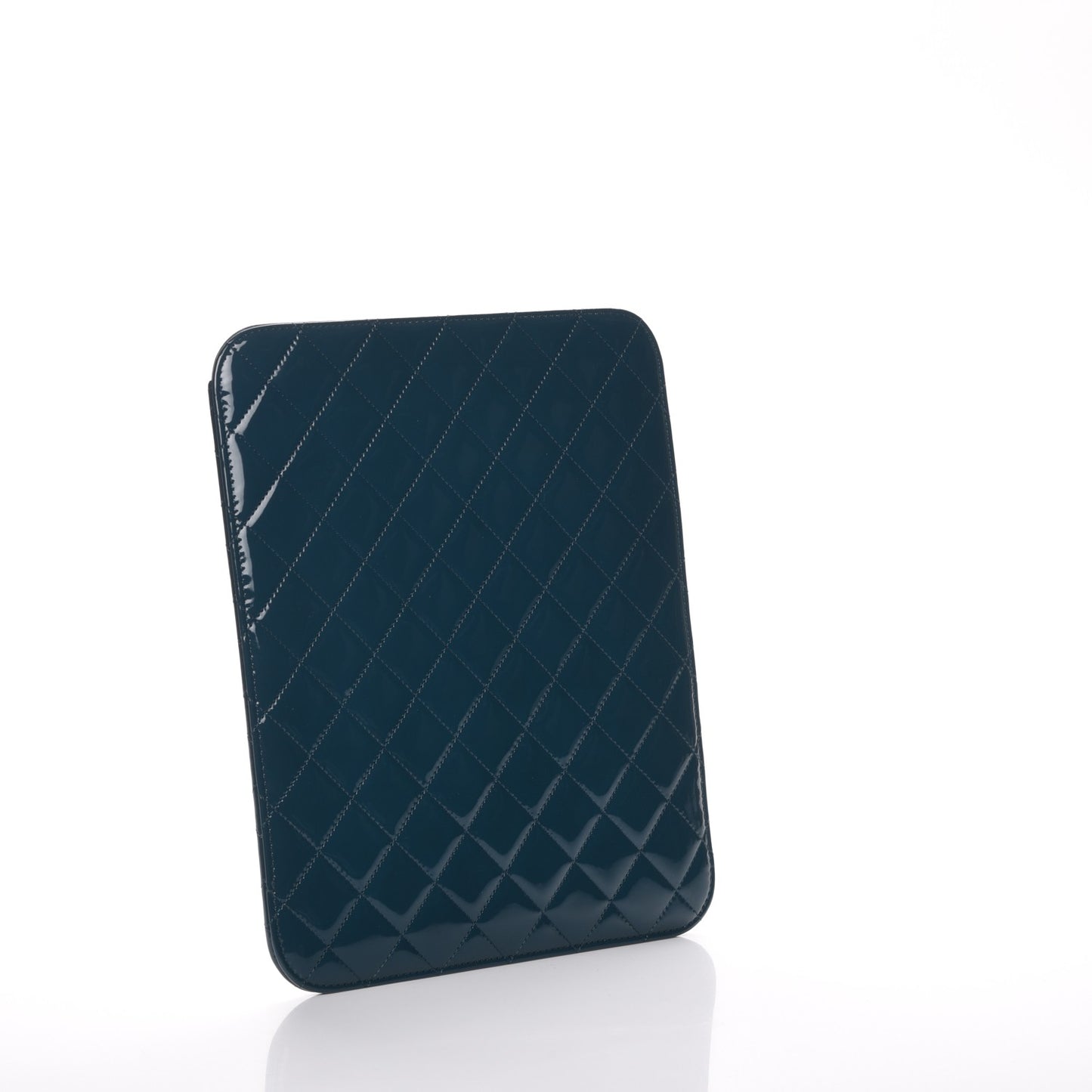 Patent Quilted iPad Case Blue