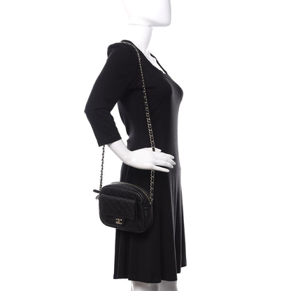 Chanel Caviar Quilted CC Day Camera Case Black 2 of 10