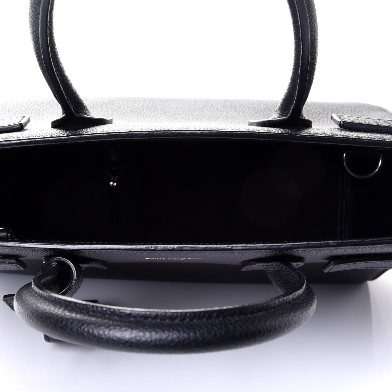 Saint Laurent Grained Calfskin Baby Sac De Jour Black 4 of 4