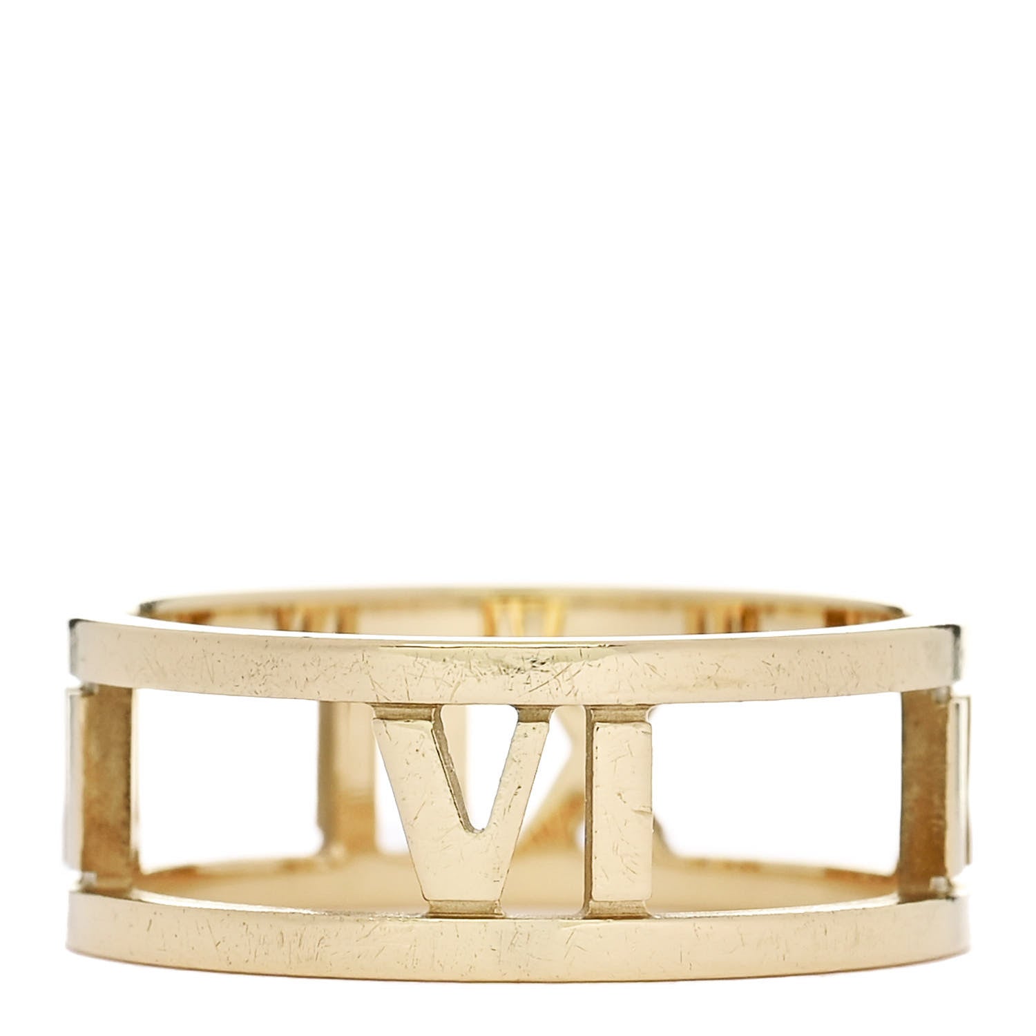 Tiffany 18K Yellow Gold Atlas Open Ring 52 6 3 of 4