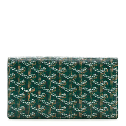 Goyard Goyardine Long Bi-Fold Wallet Green 1 of 6