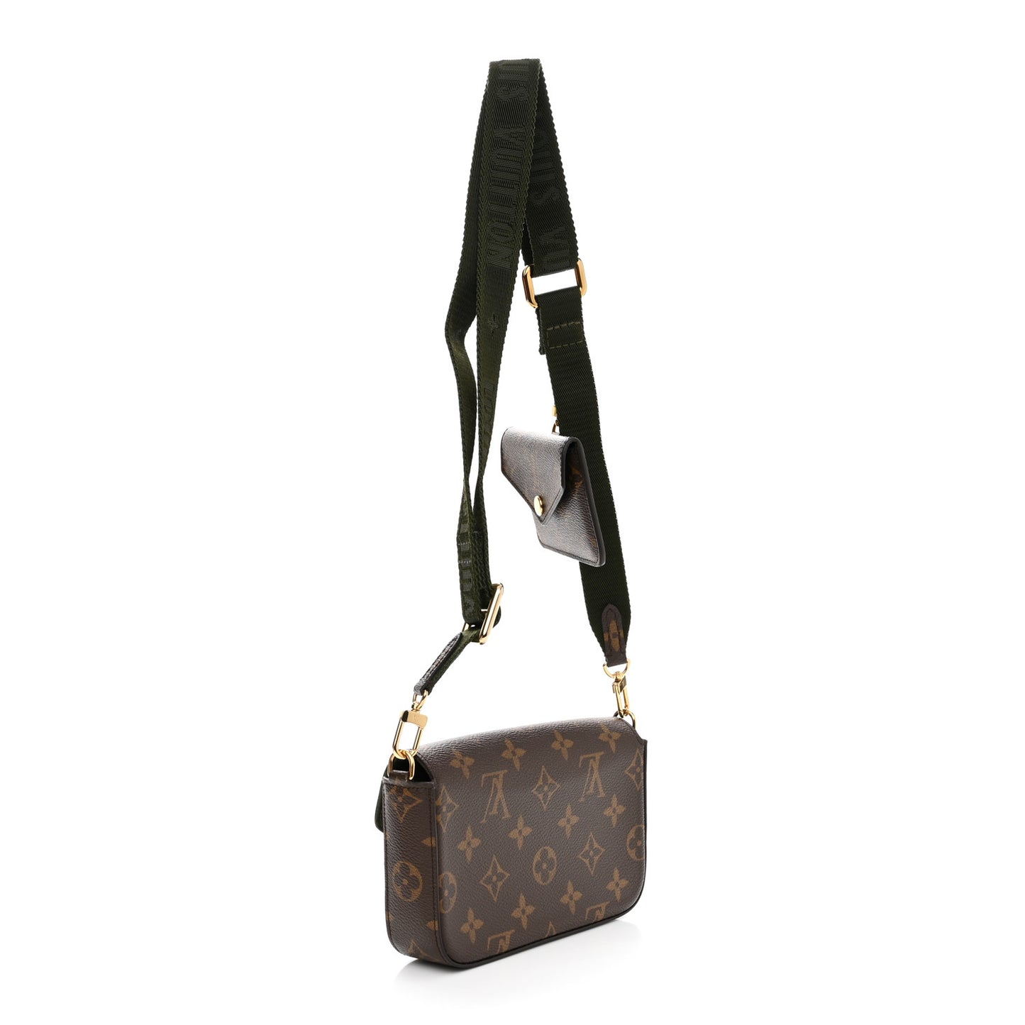Monogram Felicie Strap & Go Kaki