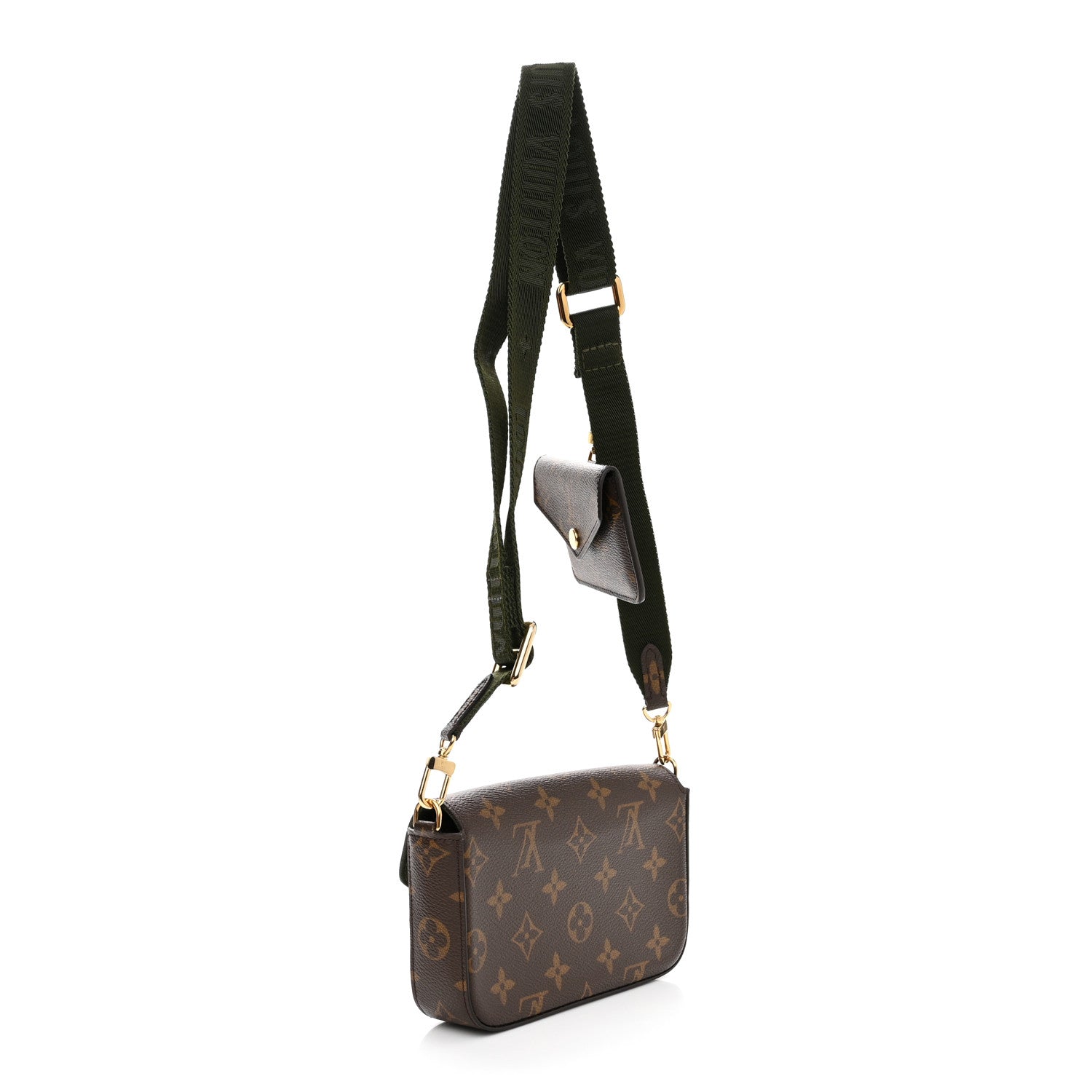 Louis Vuitton Monogram Felicie Strap & Go Kaki 3 of 12