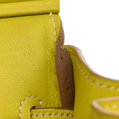 Hermes Swift Birkin 25 Lime 38 of 40