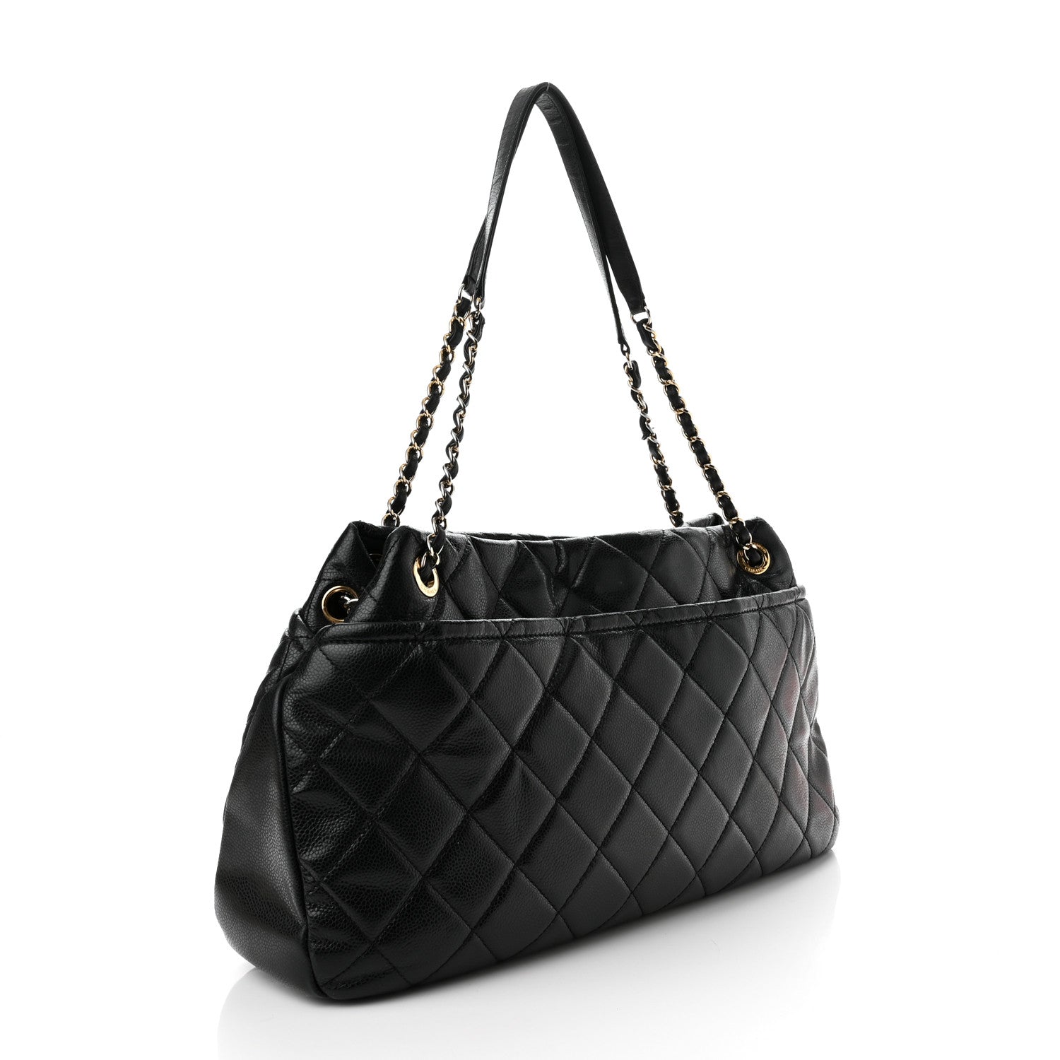 Chanel Caviar Quilted Timeless CC Soft Tote Black 3 of 11