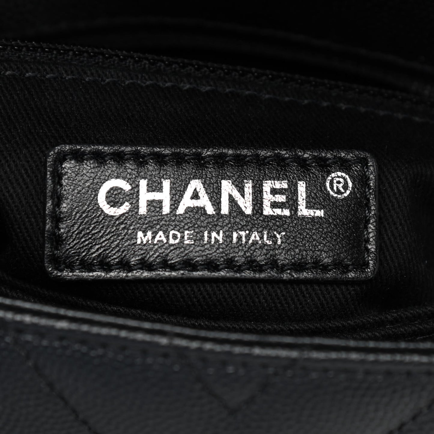 Caviar Chevron Quilted Mini Coco Handle Flap So Black