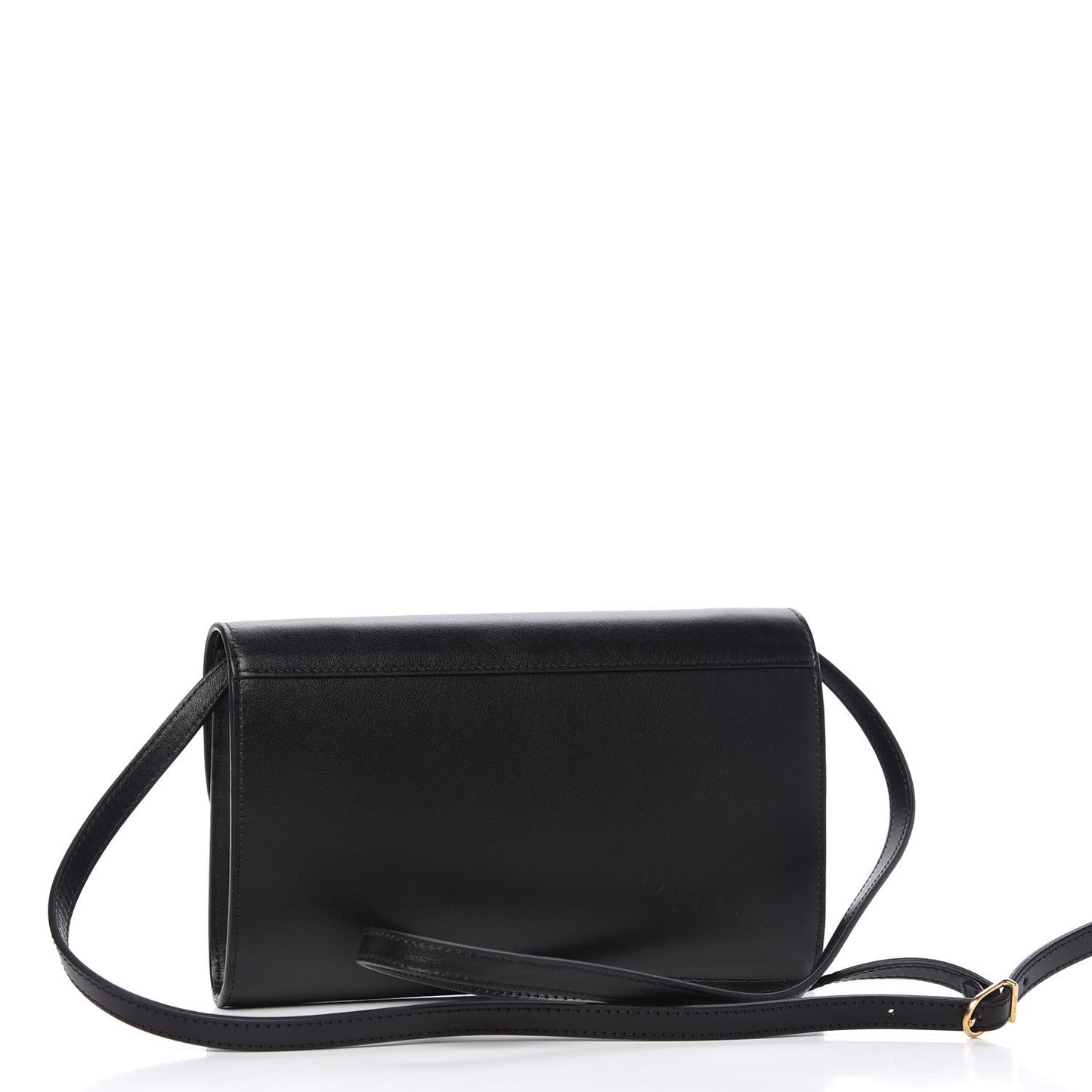 Smooth Calfskin Tassel Belt Bag Black