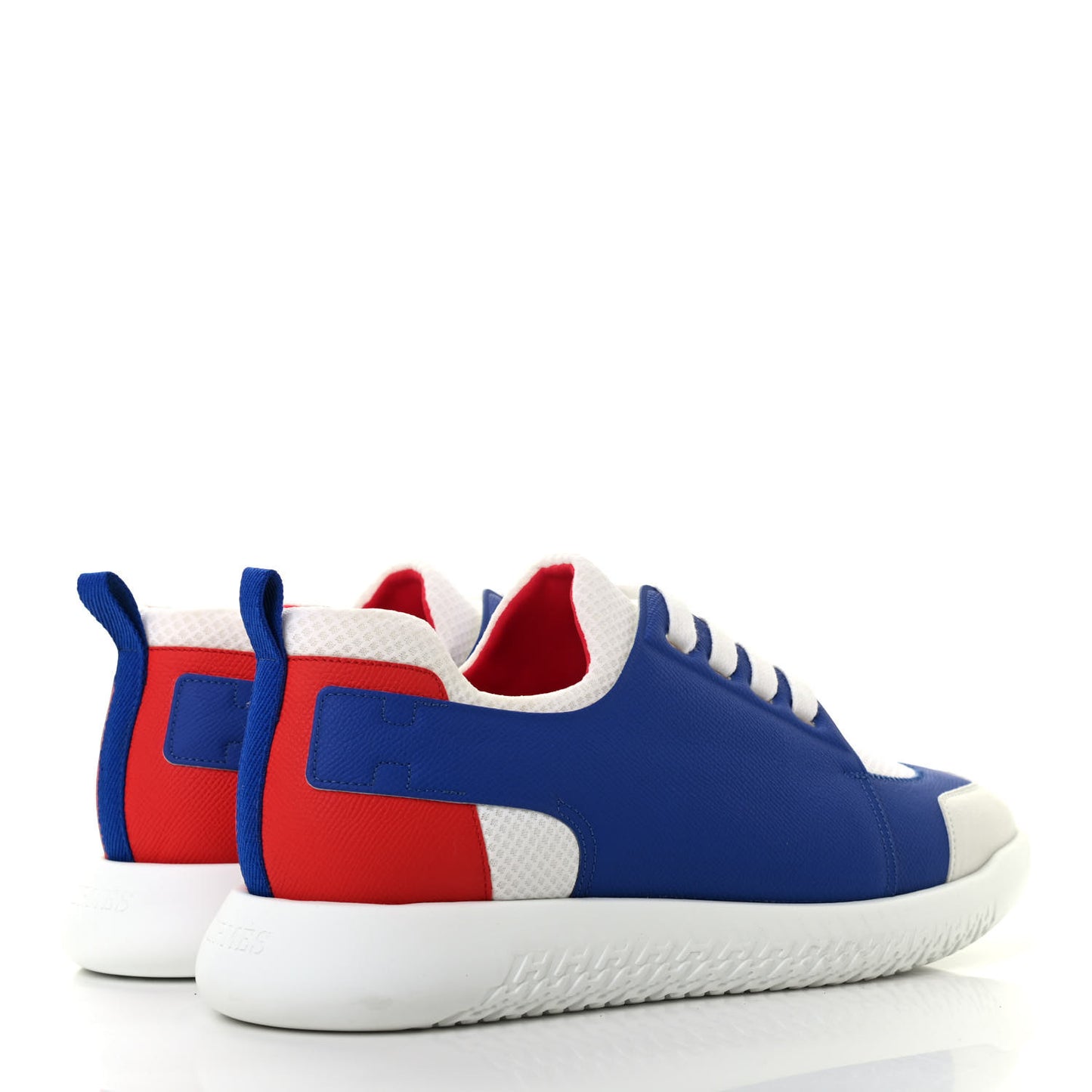 Epsom Technical Canvas Vitesse Sneakers 43 Bleu Royal White Rouge