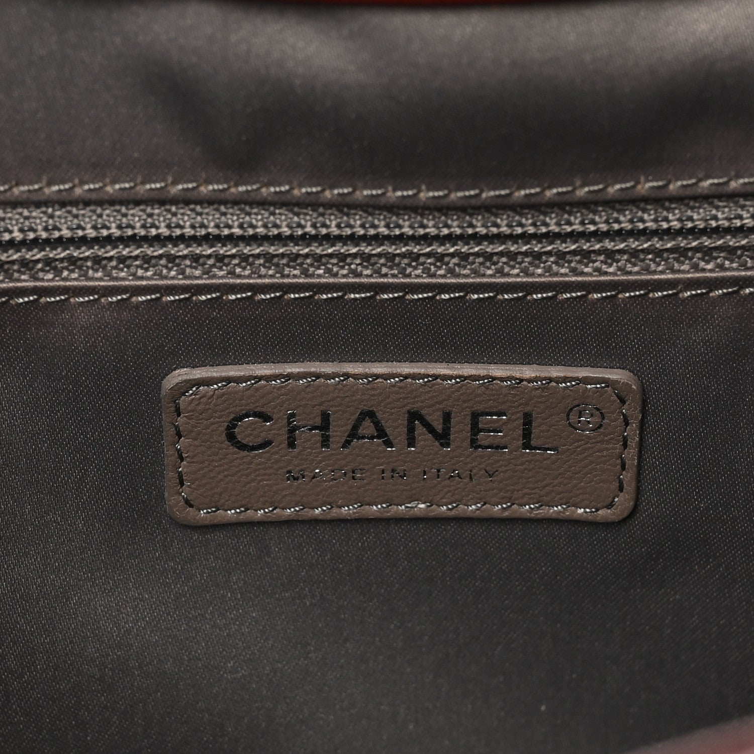 Chanel Caviar Quilted XL Grand Shopping Tote GST Dark Burgundy 6 of 10