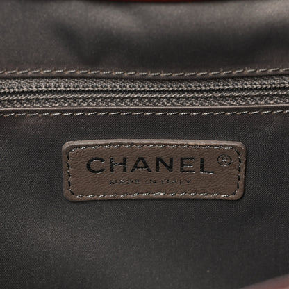Chanel Caviar Quilted XL Grand Shopping Tote GST Dark Burgundy 6 of 10