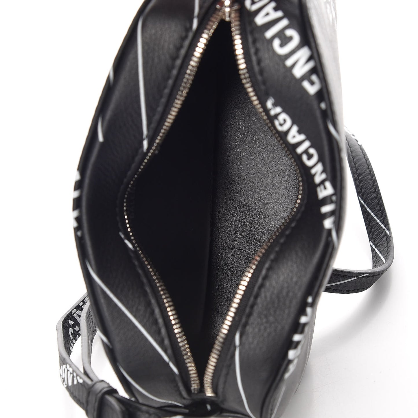 Calfskin Logo Print XS Everyday Camera Bag Black