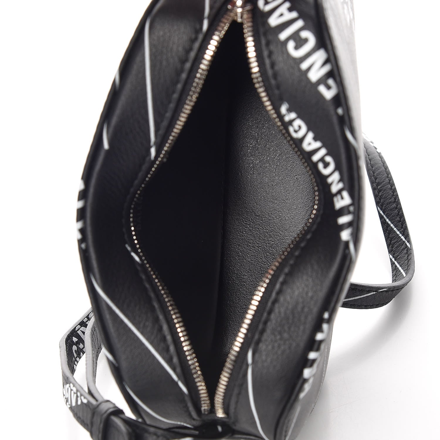 Balenciaga Calfskin Logo Print XS Everyday Camera Bag Black 7 of 9