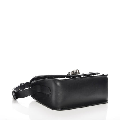 Alexander McQueen Calfskin Studded Small Padlock Crossbody Bag Black 4 of 12