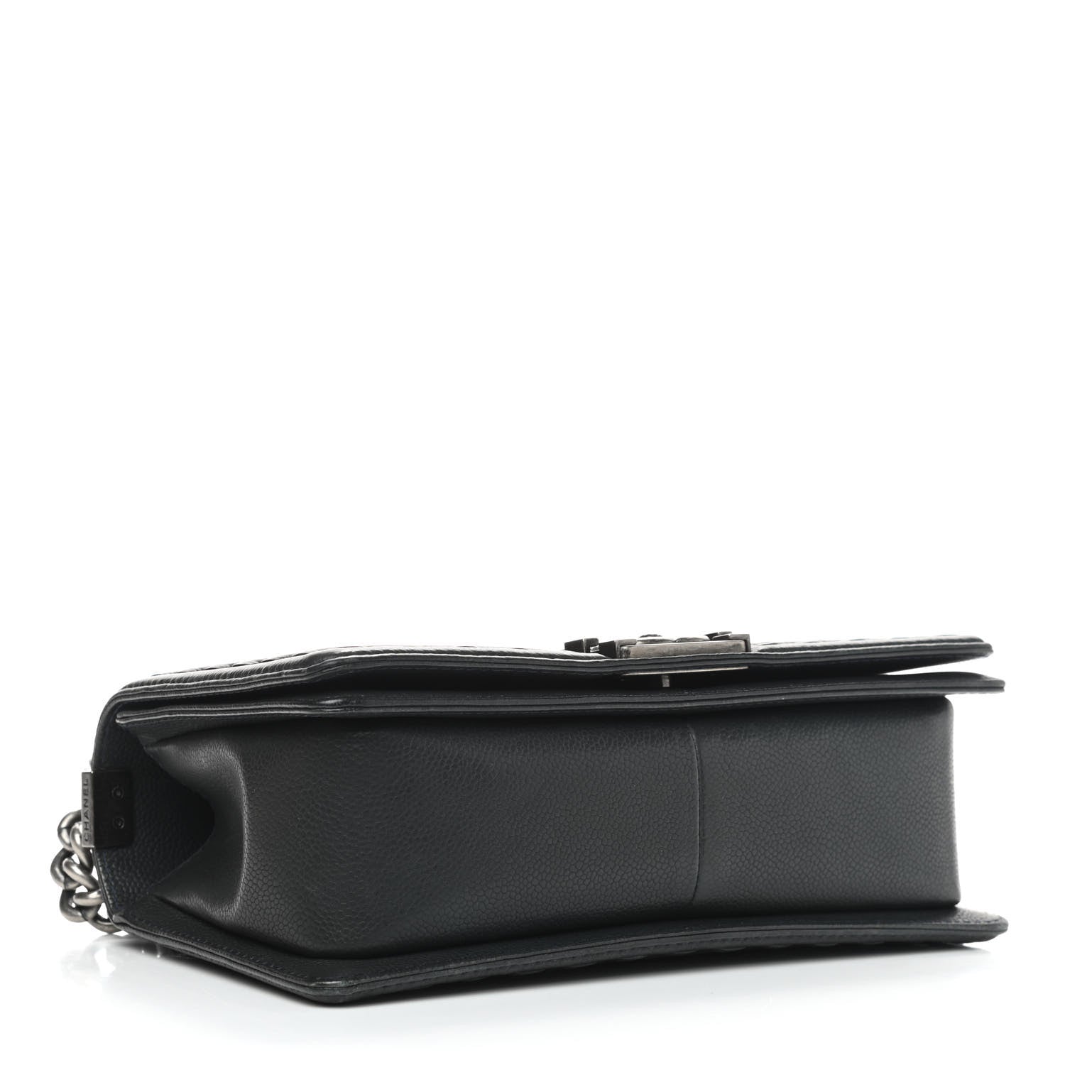 Chanel Caviar Stitched Medium Boy Flap Blue 4 of 9