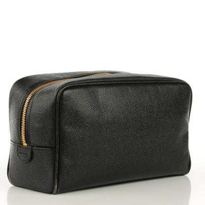 Chanel Caviar CC Large Cosmetic Case Black 3 of 13