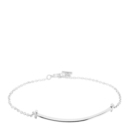 Tiffany Sterling Silver T Smile Bracelet 1 of 3