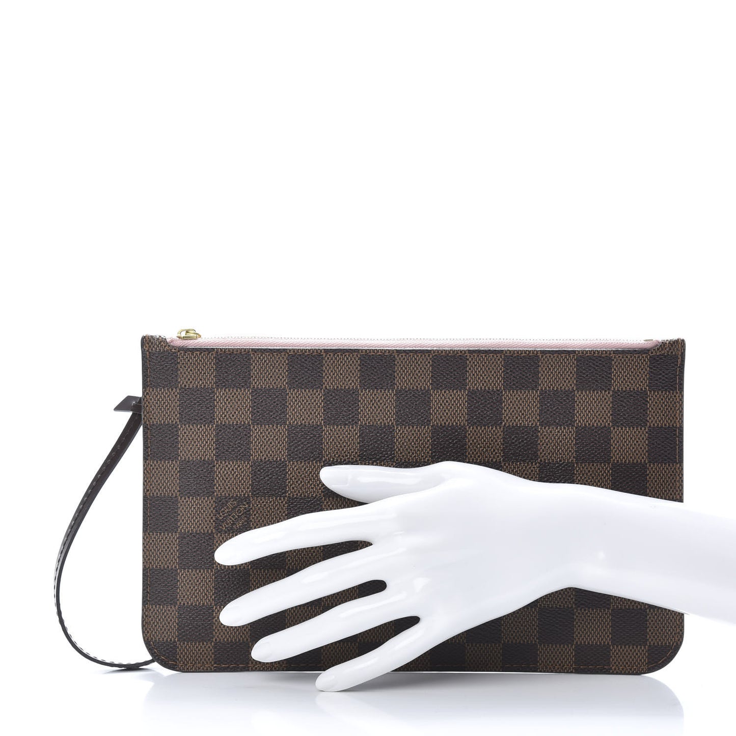 Damier Ebene Neverfull MM GM Pochette Rose Ballerine