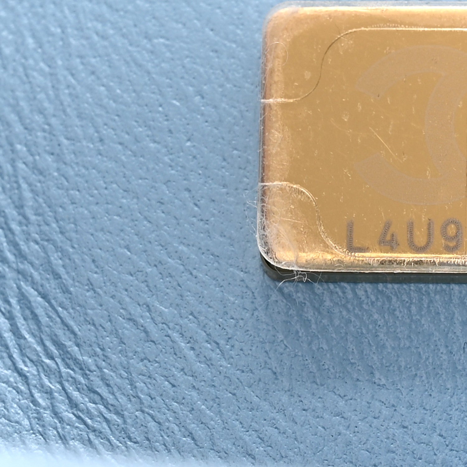 Chanel Lambskin Quilted Mini Rectangular Flap Light Blue 7 of 11
