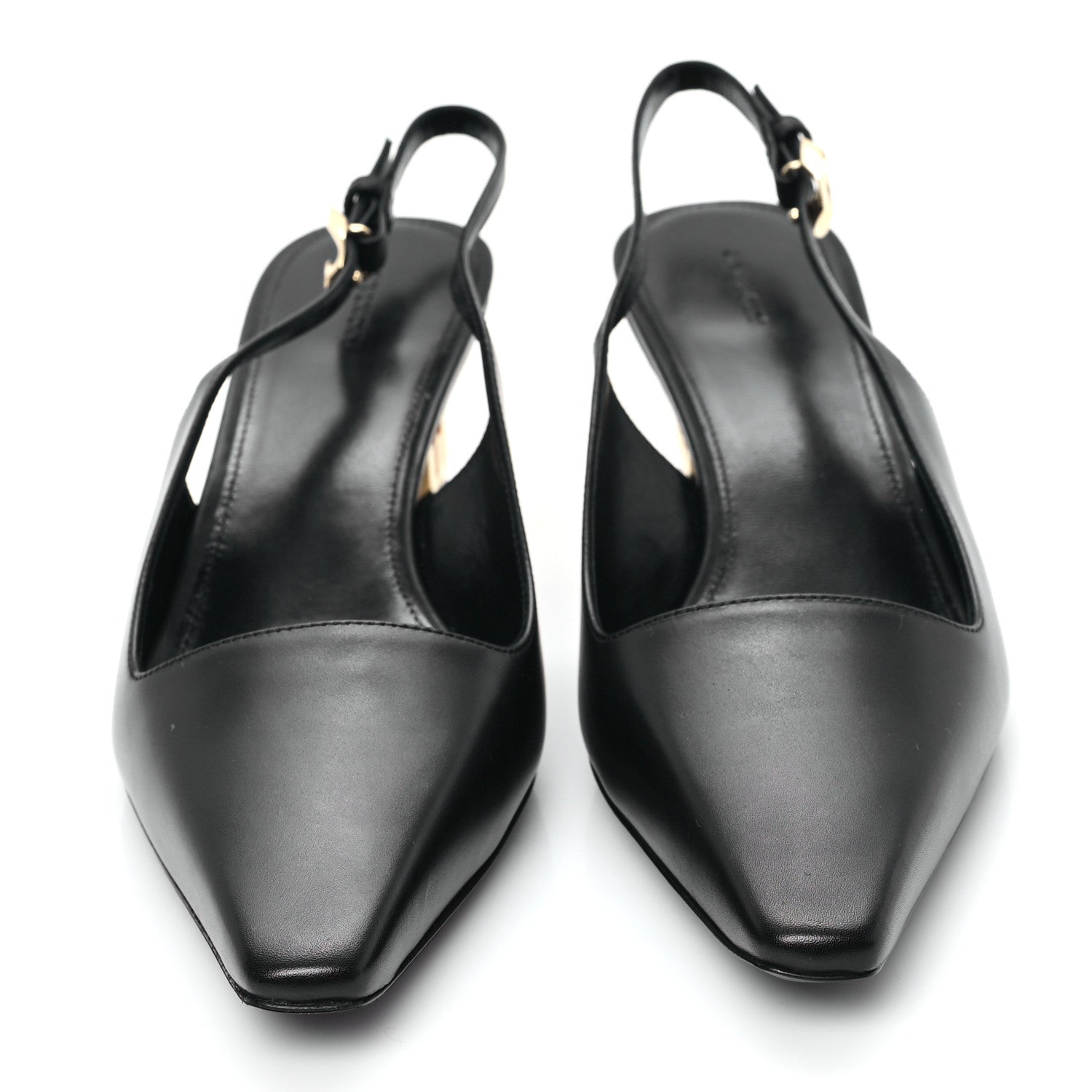 Givenchy Calfskin G Cube 50mm Slingback Pumps 37 Black 3 of 9