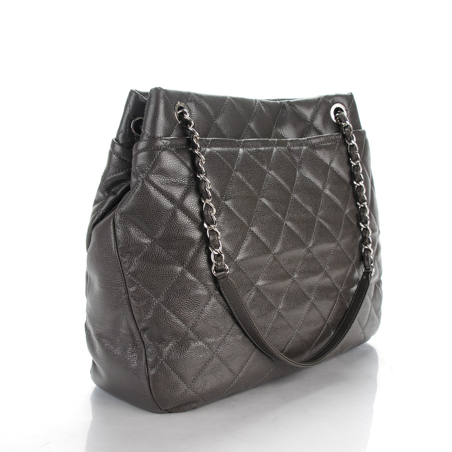 Chanel Soft Caviar Timeless Large Shopping Tote Grey 3 of 7