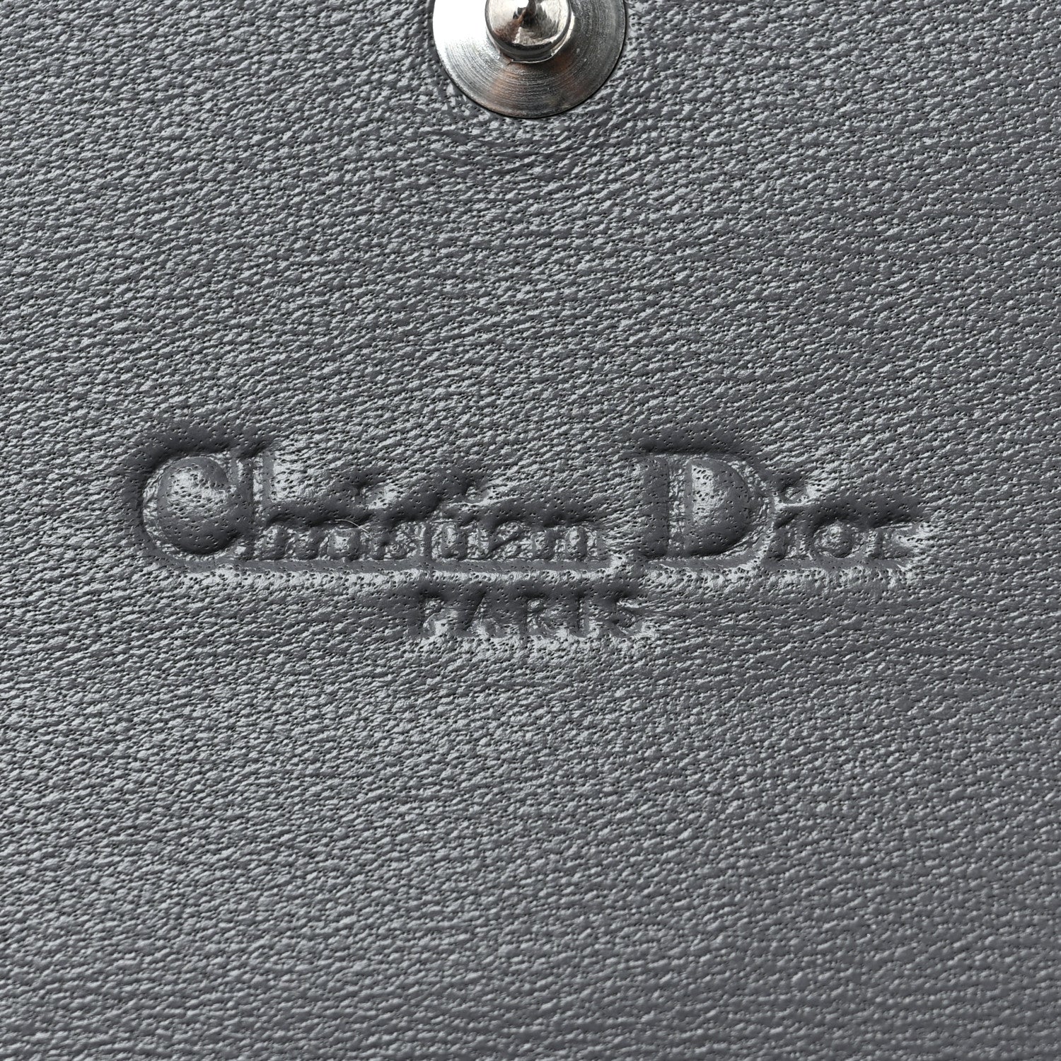 Christian Dior Lambskin Cannage Lady Dior Flap Wallet Grey 6 of 8
