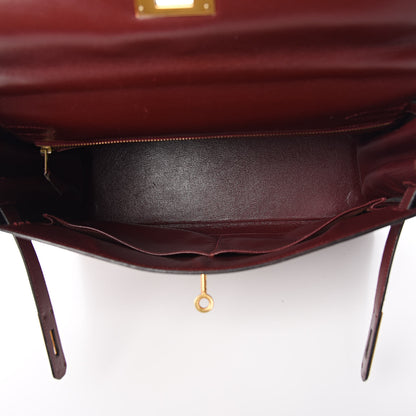 Hermes Box Kelly Retourne 32 Rouge H 7 of 40