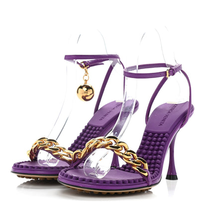 Bottega Veneta Lambskin Dot 90mm Sandals 37 Gumdrop 2 of 7