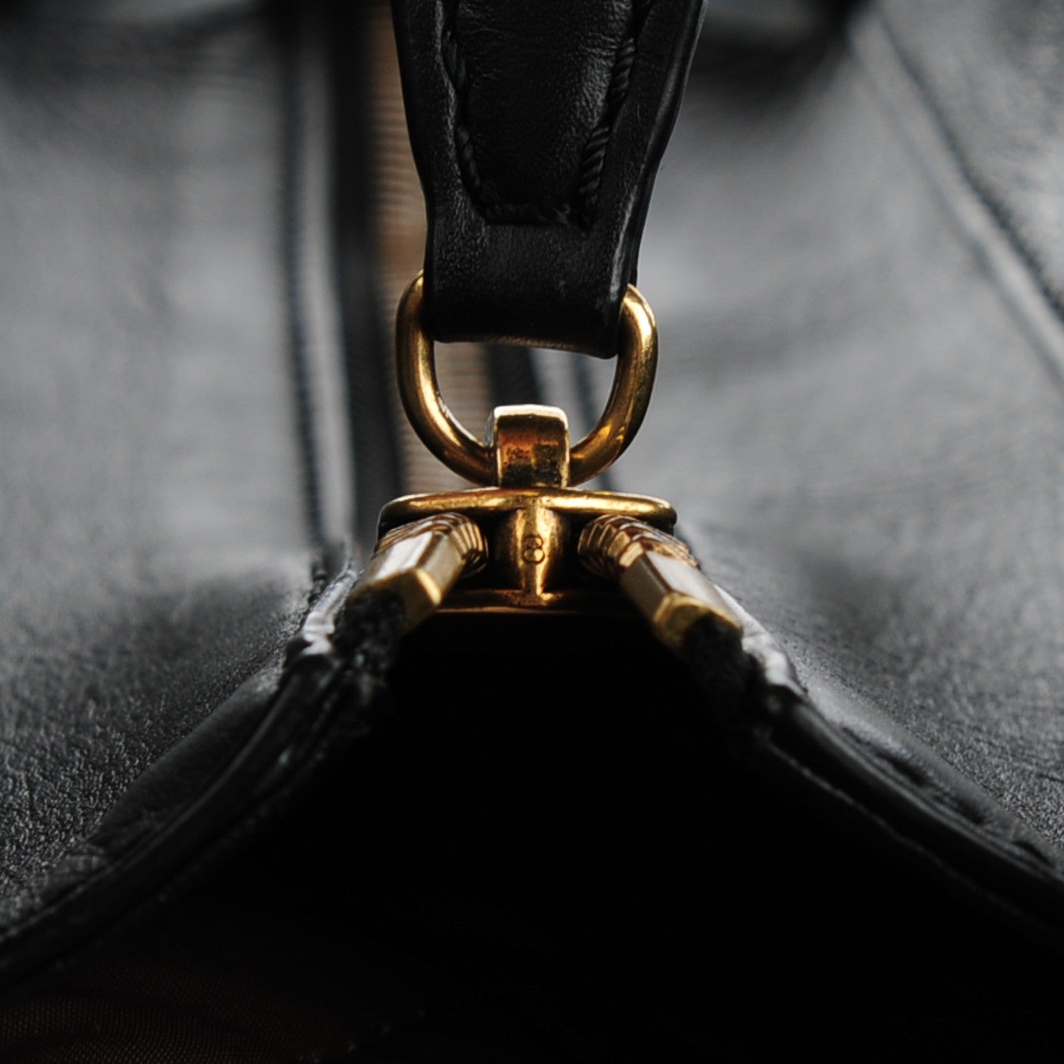 Celine Smooth Calfskin Mini Luggage Black 8 of 8