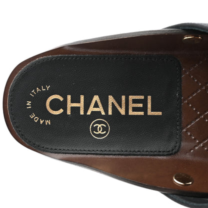 Chanel Grosgrain Camellia Thong Sandals 35 Black 7 of 8