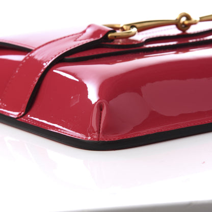 Gucci Patent Large Bright Bit Shoulder Bag Shocking Pink 6 of 8