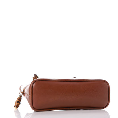 Gucci Calfskin Mini Bamboo Handle Bag Brown 4 of 11